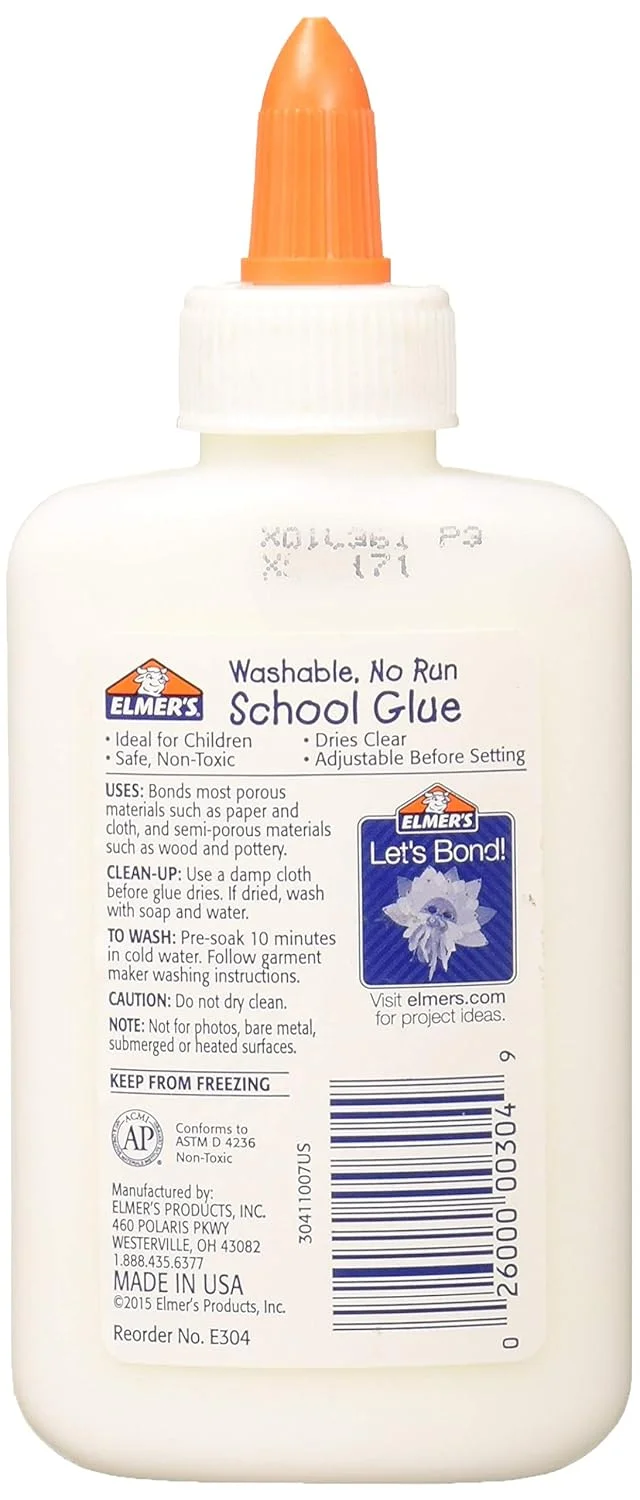 چسب مدرسه ای المر E304، 4 اونس، سفید