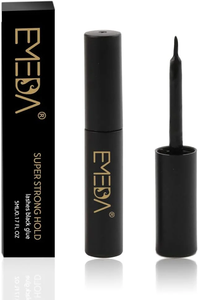 چسب مژه مشکی بدون لاتکس امدا، چسب مژه مصنوعی با قدرت چسبندگی فوق العاده قوی و ماندگاری طولانی 24 ساعته، ضد آب (5 میلی لیتر)