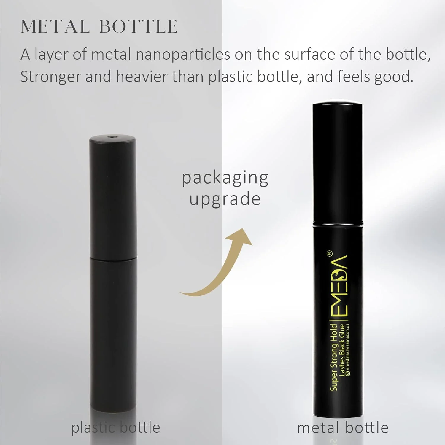 چسب مژه مشکی بدون لاتکس امدا، چسب مژه مصنوعی با قدرت چسبندگی فوق العاده قوی و ماندگاری طولانی 24 ساعته، ضد آب (5 میلی لیتر)