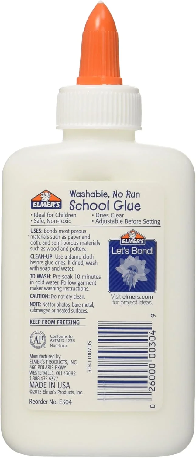 چسب مدرسه ای قابل شستشو اِلمرز 118 میلی لیتر (بسته 6 عددی)