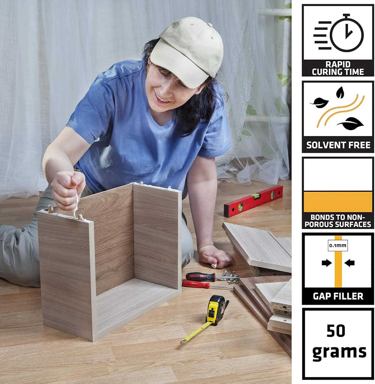 چسب قطره ای صنعتی چند منظوره اوربیلد Stick 2، شفاف، 50 گرم