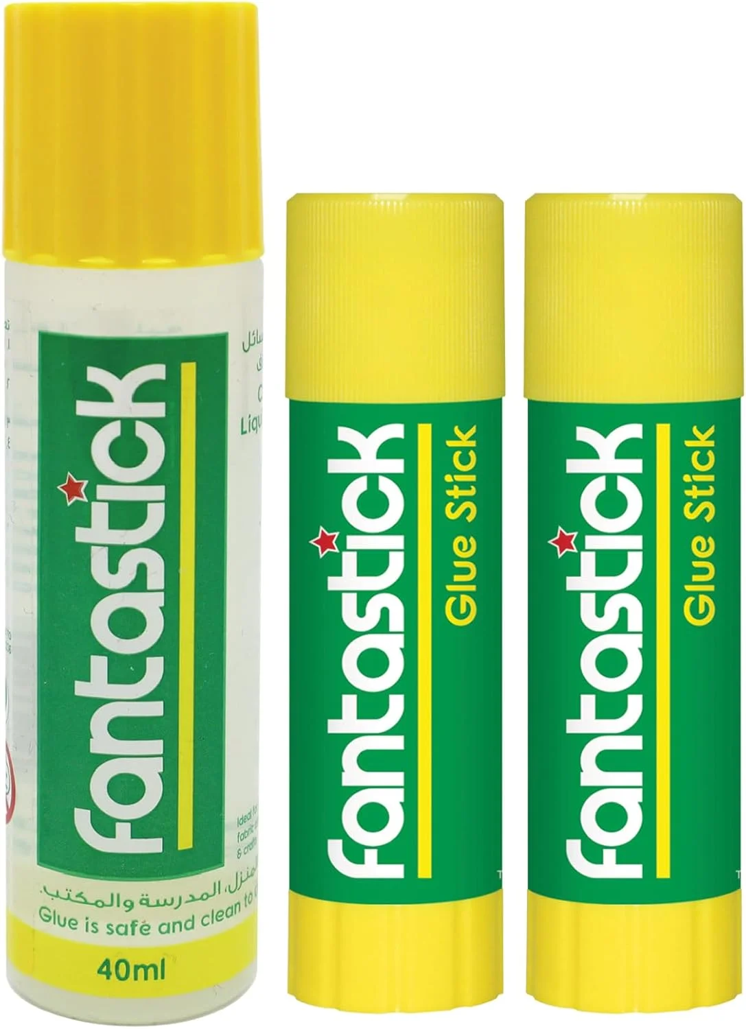 چسب ماتیکی 2 عددی Fantastick، 8 گرم و چسب مایع 40 میلی لیتر