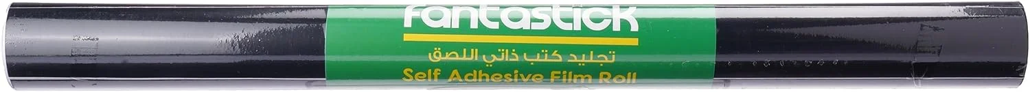 رول فیلم خودچسب فنتستیک (5 یارد در 45 سانتی متر) مشکی ساده