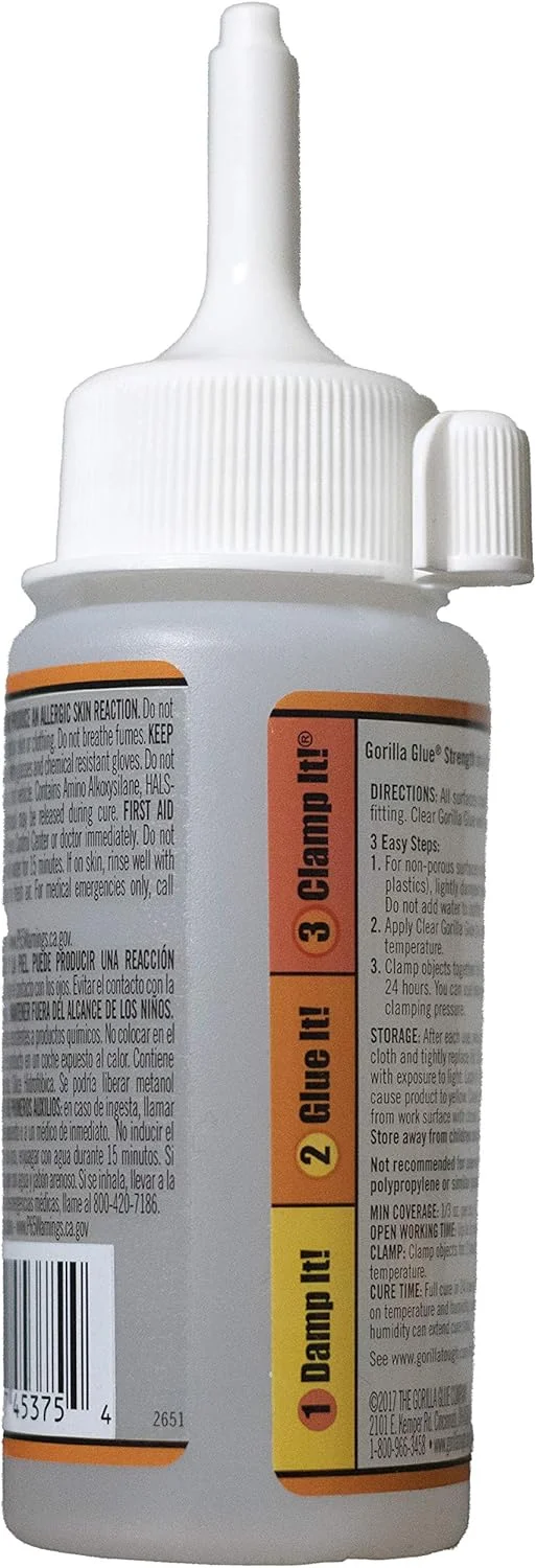 چسب شفاف گوریلا، بطری ۱۰۶ میلی لیتری، شفاف، (بسته ۱ عددی)