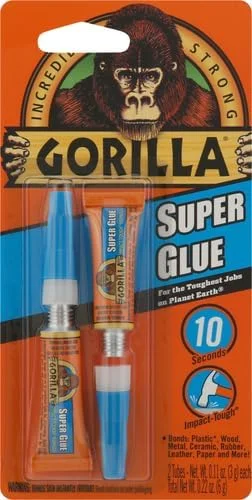 چسب فوق العاده قوی گوریلا، شفاف، بسته 2 عددی تیوب 3 گرمی، 7800101