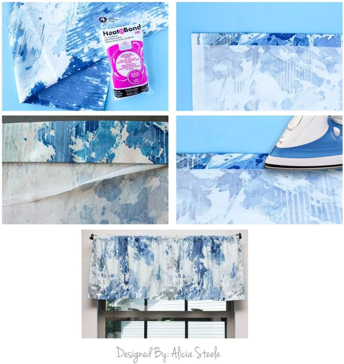 چسب حرارتی HeatnBond برای لبه دوزی، وزن معمولی، سفید