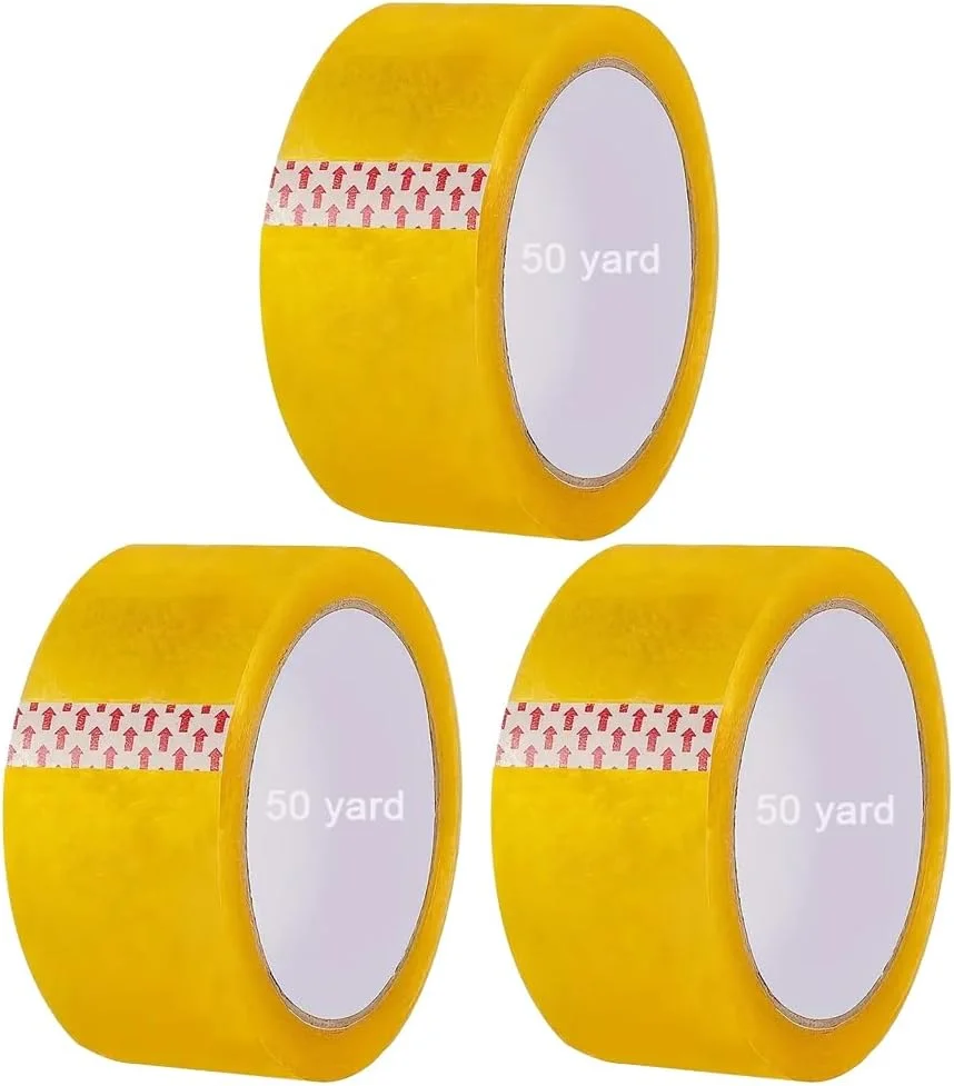 نوار بسته بندی هگزآر GECKO، مقاوم برای حمل و نقل، جابجایی، انبارداری، رول های چسب نواری 48 میلی متری قوی، لوازم اداری (3 عدد، زرد، 50 یارد) نوار بسته بندی هگزآر GECKO، مقاوم برای حمل و نقل، جابجایی، انبارداری، رول های چسب نواری 48 میلی متری قوی، لوازم اداری (3 عدد، زرد، 50 یارد)