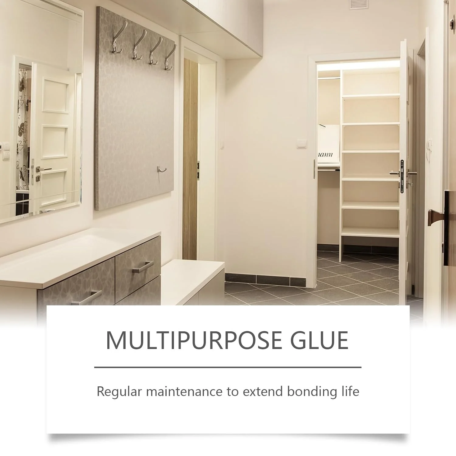 چسب نصب قوی، چسب بدون میخ برای کاشی/فلز/شیشه، محلول اتصال مقاوم در برابر دما و ضربه - 60 گرم (2.1 اونس) مناسب ساخت و ساز و مصارف خانگی