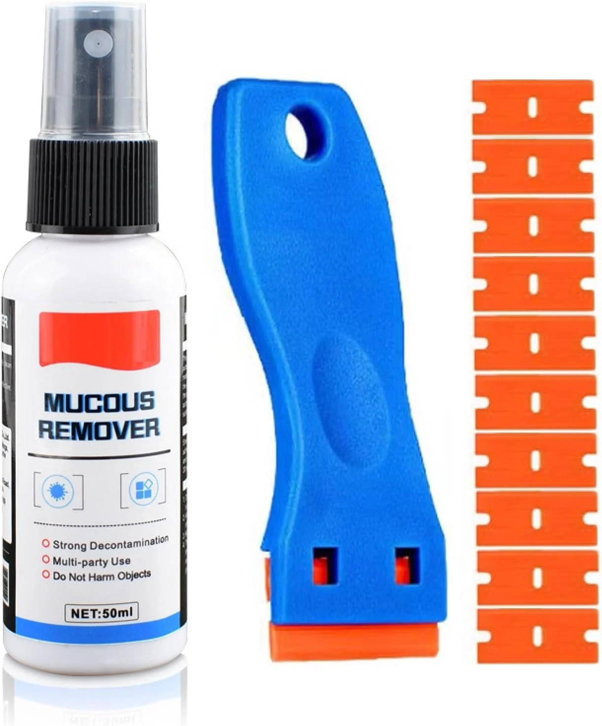 محلول پاک کننده چسب چند منظوره Kiuiom، اسپری پاک کننده مواد چسبنده، 50 میلی لیتر، پاک کننده سریع چسب، پاک کننده برچسب چسبنده، پاک کننده چسب فیلم پنجره برای سطوح مختلف