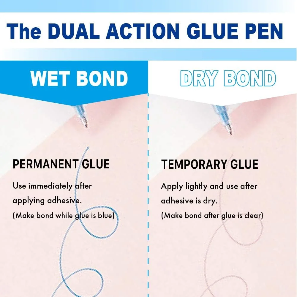 قلم چسب دو طرفه زیگ Kuretake - نوک اسکنه 4 میلی متری، 4 میلی متر