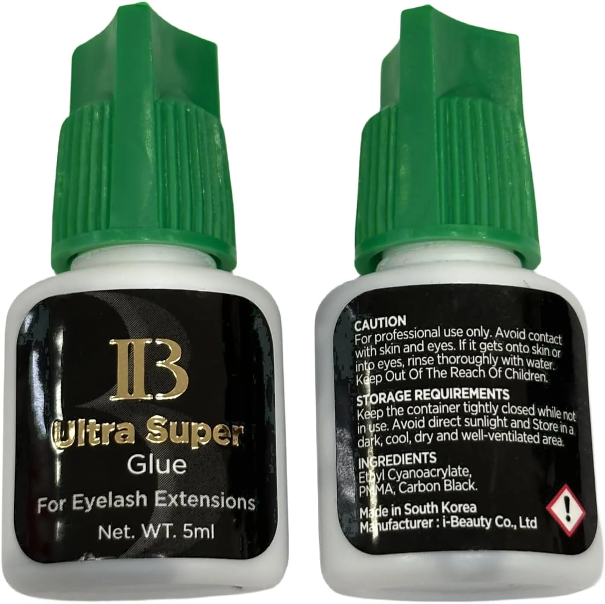 چسب اکستنشن مژه لاوا لش Ibeauty Ultra Super Glue 5ml، چسب اکستنشن مژه نیمه دائمی، زمان خشک شدن 1-2 ثانیه، ماندگاری 5-6 هفته