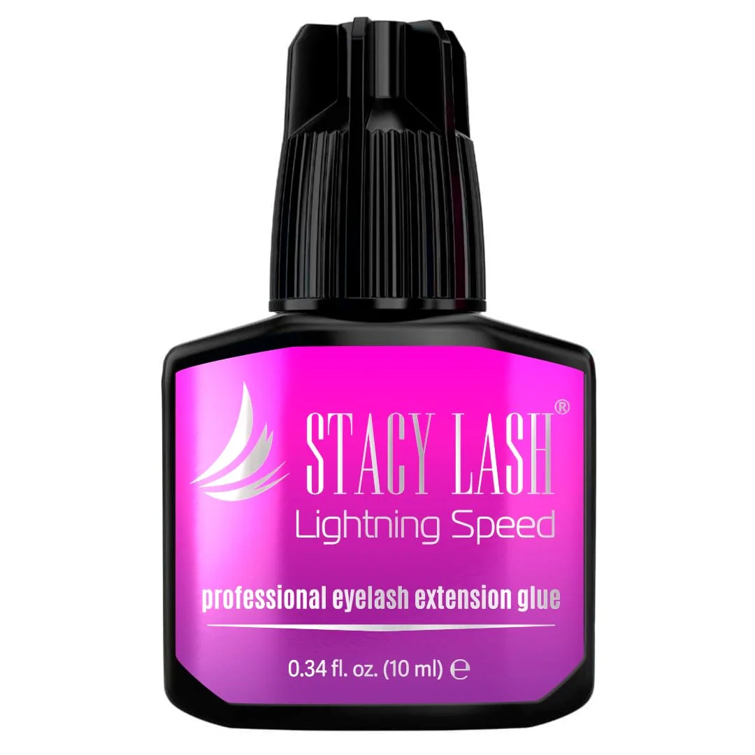 چسب اکستنشن مژه سرعت لایتنینگ – Stacy Lash 10ml/0.34 fl.oz / خشک شدن 0.3 ثانیه/ماندگاری – 6-8 هفته/چسب مشکی/لوازم حرفه ای