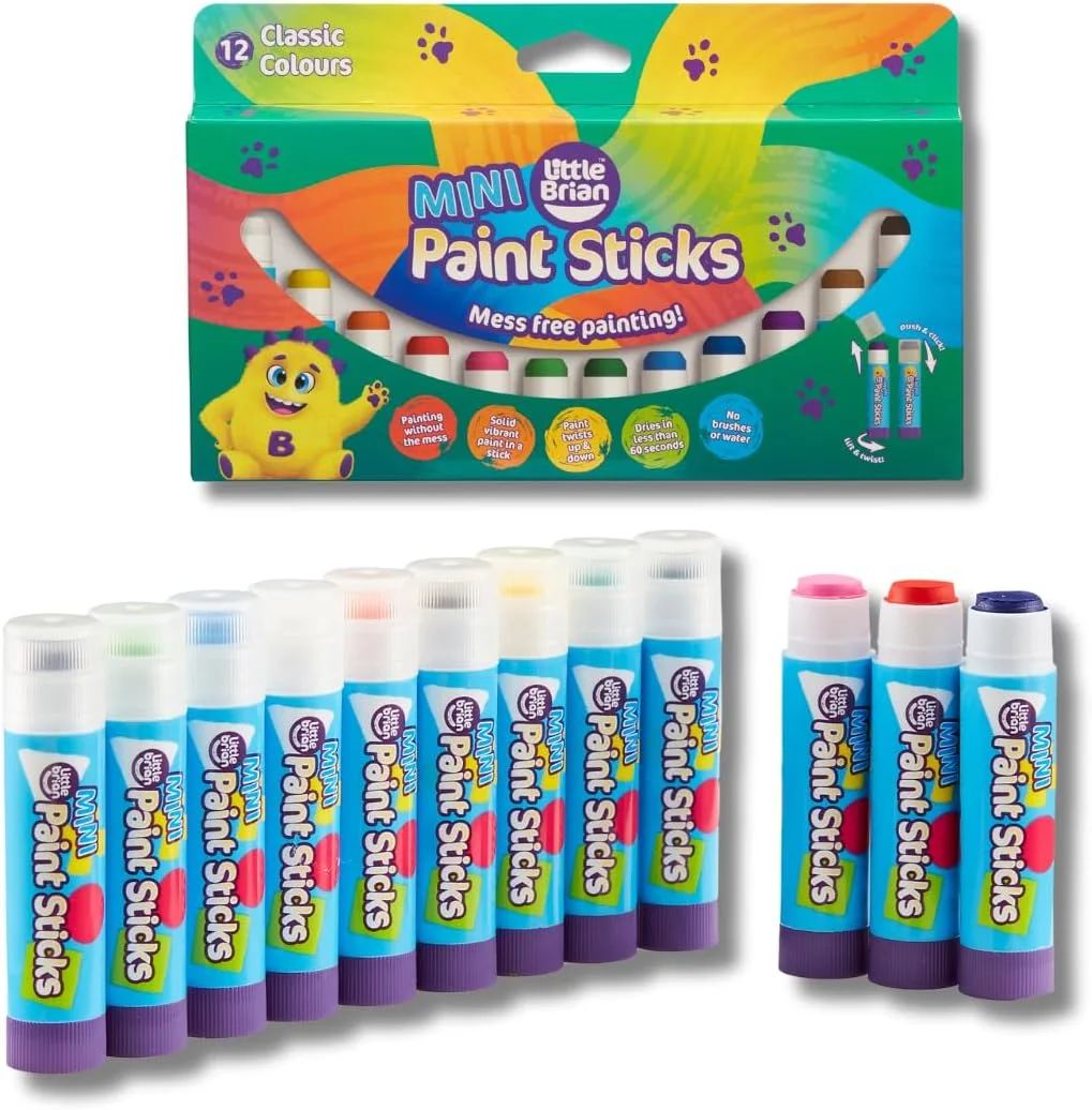 مداد رنگی مینی 12 رنگ متنوع Little Brian Clegg LBPS05MCA12