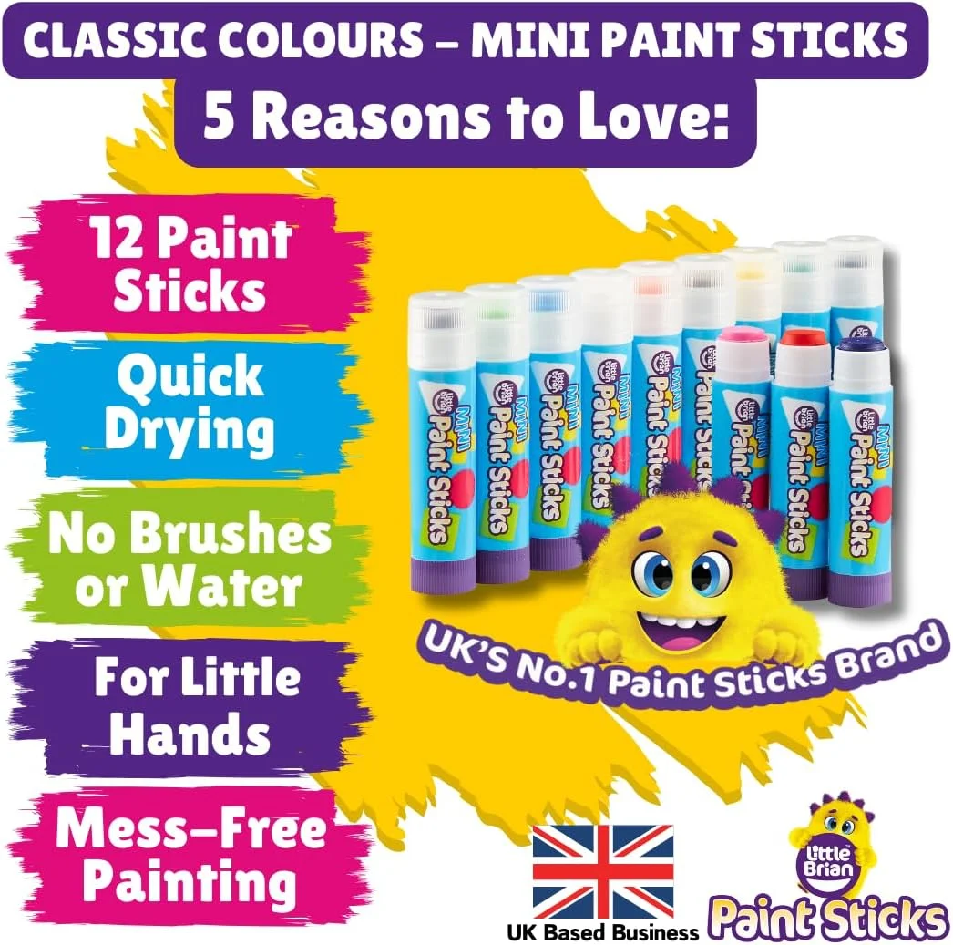 مداد رنگی مینی 12 رنگ متنوع Little Brian Clegg LBPS05MCA12 مداد رنگی مینی 12 رنگ متنوع Little Brian Clegg LBPS05MCA12