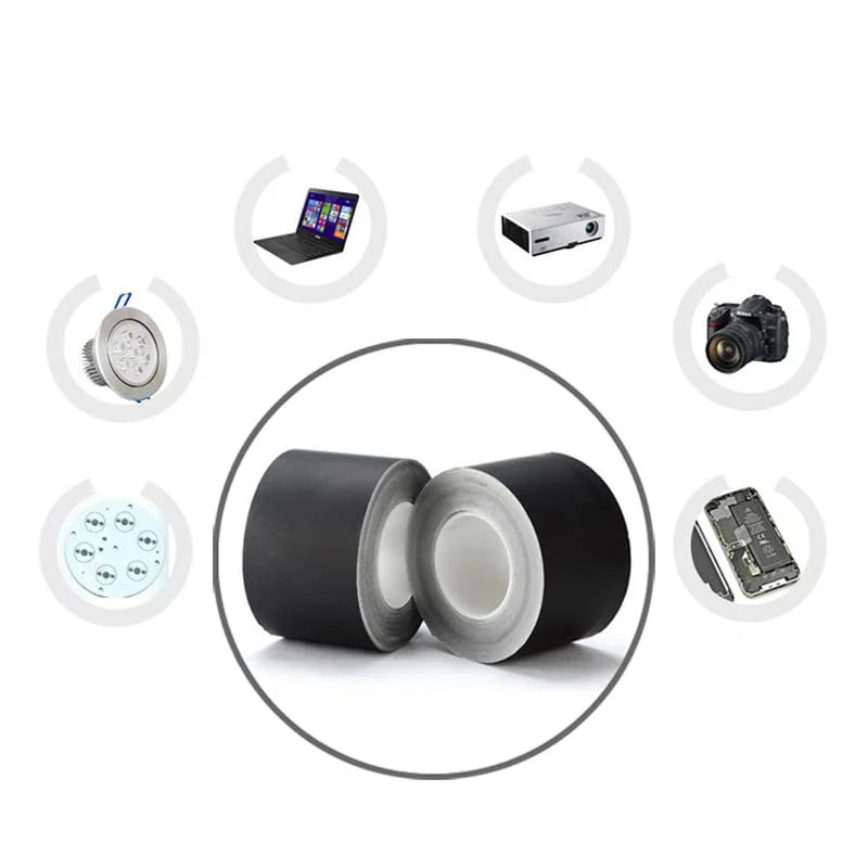 نوار فویل آلومینیومی مشکی LLPT، ضخیم و غیر بازتابنده، 3.94 میل، 5 سانتی متر x 10 متر، چسب رسانای حرارتی قوی برای تعمیر لوله و فلز (NC233) نوار فویل آلومینیومی مشکی LLPT، ضخیم و غیر بازتابنده، 3.94 میل، 5 سانتی متر x 10 متر، چسب رسانای حرارتی قوی برای تعمیر لوله و فلز (NC233)