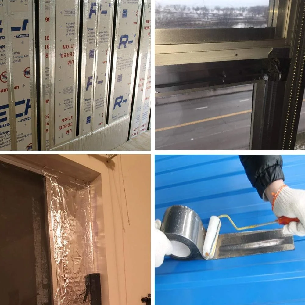 نوار فویل آلومینیومی LLPT، 5 سانتی متر در 33 متر، ضخامت 5.9 میل، چسبندگی قوی، مناسب برای درزگیری لوله های هوا، تعمیرات فلزی (AF208) نوار فویل آلومینیومی LLPT، 5 سانتی متر در 33 متر، ضخامت 5.9 میل، چسبندگی قوی، مناسب برای درزگیری لوله های هوا، تعمیرات فلزی (AF208)