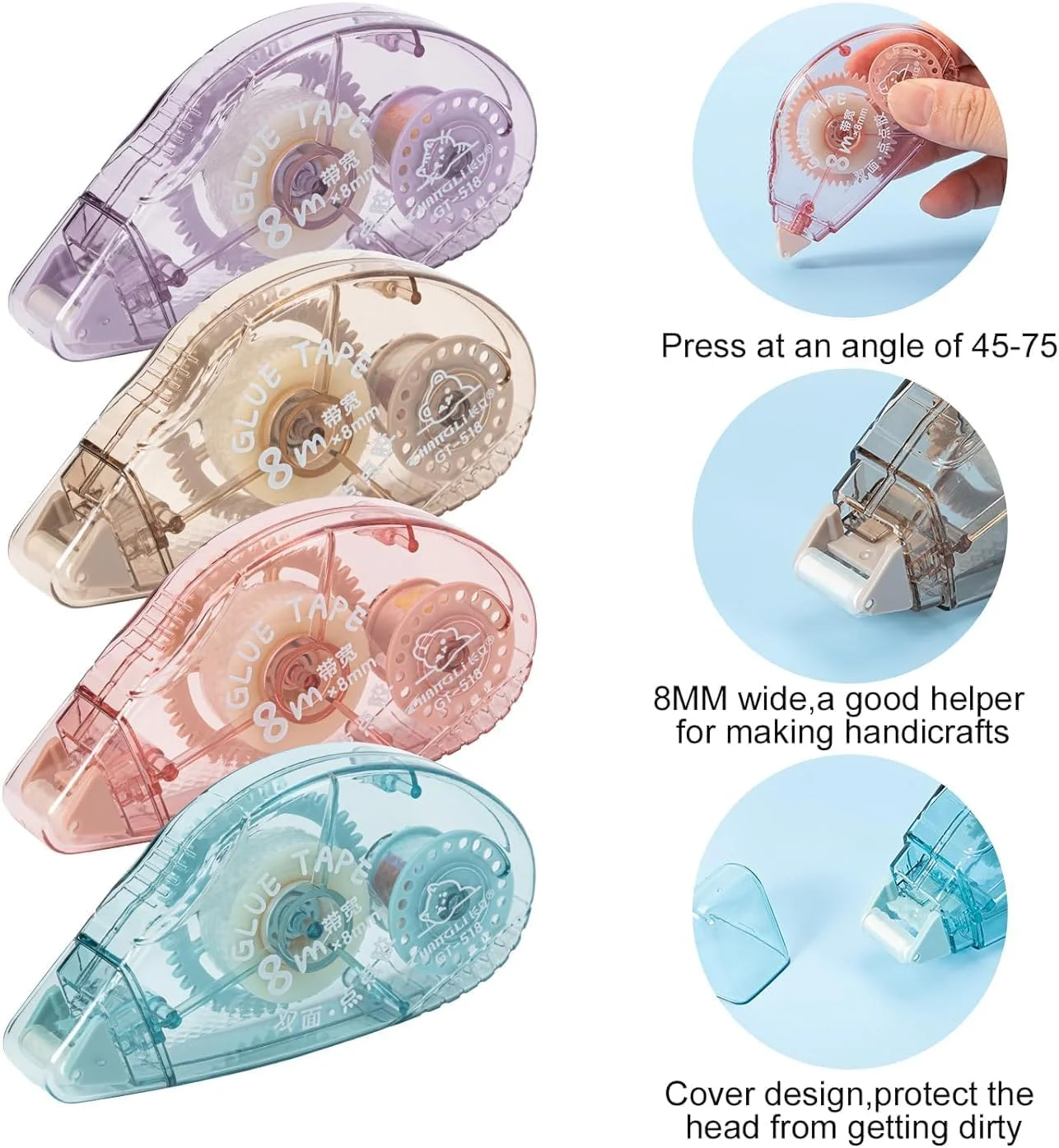 غلطک چسب دو طرفه لونیما، بسته 4 عددی، نوار چسب چسبناک برای اسکرپ بوک، پخش کننده نوار چسب برای پروژه های هنری و صنایع دستی، نوار عکس برای اسکرپ بوک غلطک چسب دو طرفه لونیما، بسته 4 عددی، نوار چسب چسبناک برای اسکرپ بوک، پخش کننده نوار چسب برای پروژه های هنری و صنایع دستی، نوار عکس برای اسکرپ بوک