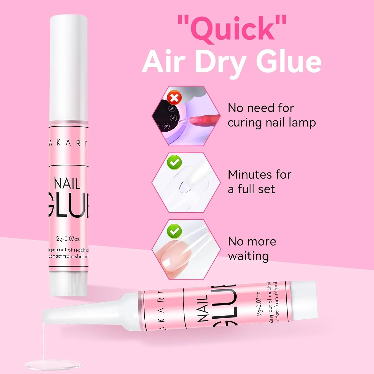 چسب ناخن فوق العاده قوی ماکارت - 5 عدد چسب ناخن فوق العاده قوی ماکارت - 5 عدد