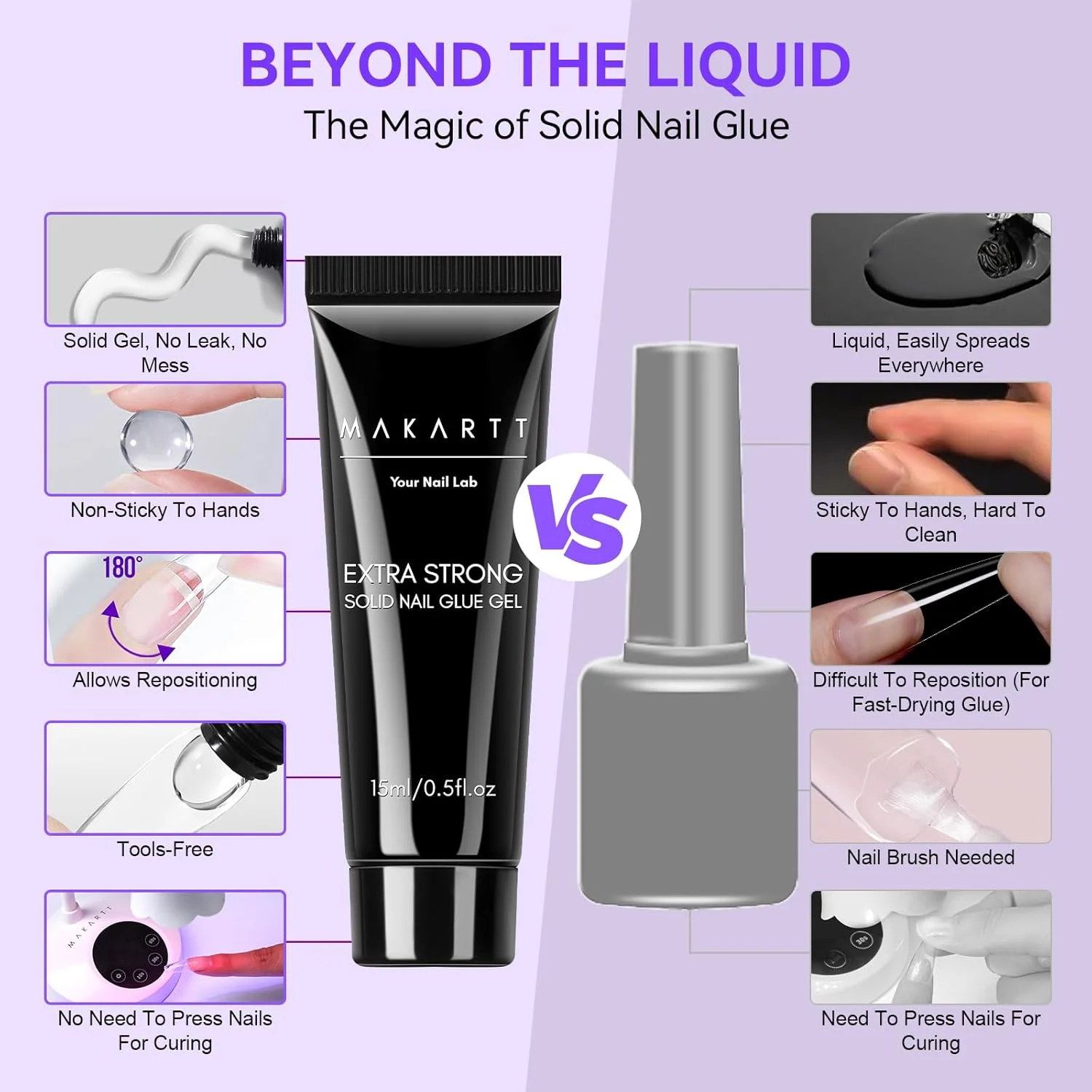 ست چسب و پاک کننده ناخن Makartt: ژل جامد فوق العاده قوی برای ناخن های مصنوعی، پاک کننده 30 میلی لیتری برای پاک کردن آسان لاک ناخن، لوازم طراحی ناخن برای استفاده در سالن و هدیه ست چسب و پاک کننده ناخن Makartt: ژل جامد فوق العاده قوی برای ناخن های مصنوعی، پاک کننده 30 میلی لیتری برای پاک کردن آسان لاک ناخن، لوازم طراحی ناخن برای استفاده در سالن و هدیه