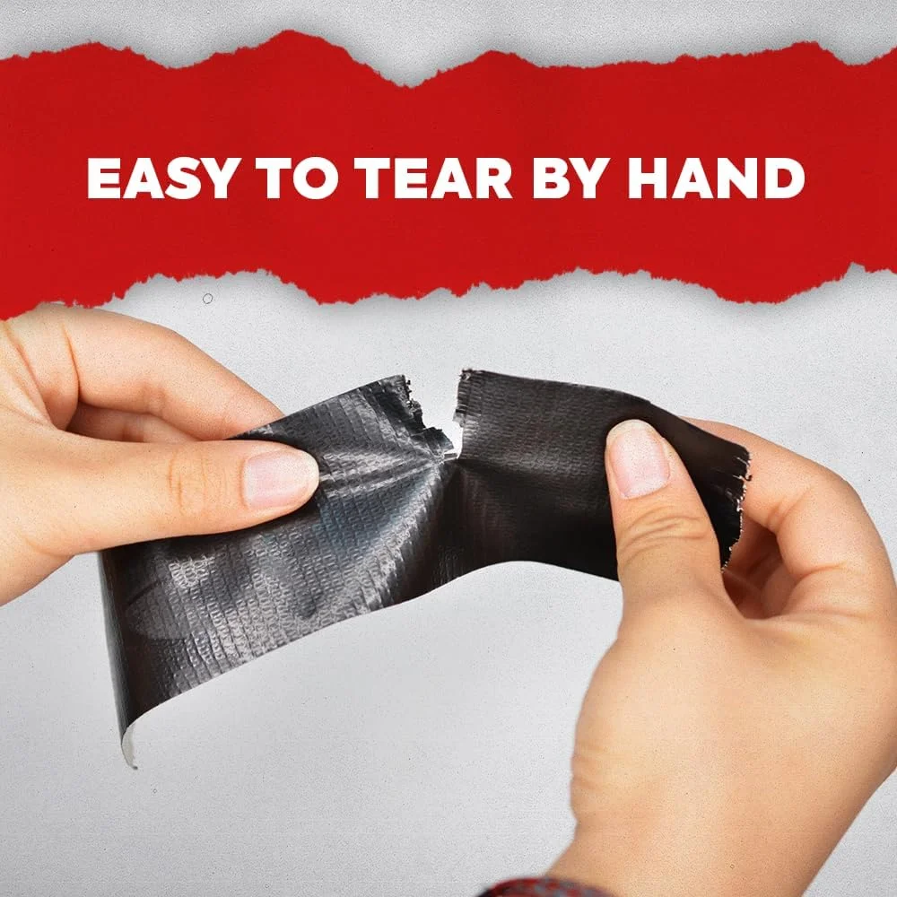 نوار چسب پارچه ای صنعتی مشکی، 5 سانتی متر x 55 متر. ضد آب، مقاوم در برابر اشعه ماوراء بنفش برای صنایع دستی، بهبود خانه، تعمیرات و پروژه ها نوار چسب پارچه ای صنعتی مشکی، 5 سانتی متر x 55 متر. ضد آب، مقاوم در برابر اشعه ماوراء بنفش برای صنایع دستی، بهبود خانه، تعمیرات و پروژه ها