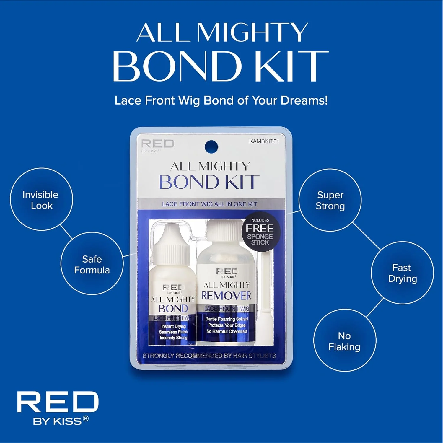 کیت کلاه گیس توری جلویی All Mighty Bond KISS - چسب 32 میلی لیتر، پاک کننده 60 میلی لیتر - KAMBKIT01 (کیت) کیت کلاه گیس توری جلویی All Mighty Bond KISS - چسب 32 میلی لیتر، پاک کننده 60 میلی لیتر - KAMBKIT01 (کیت)