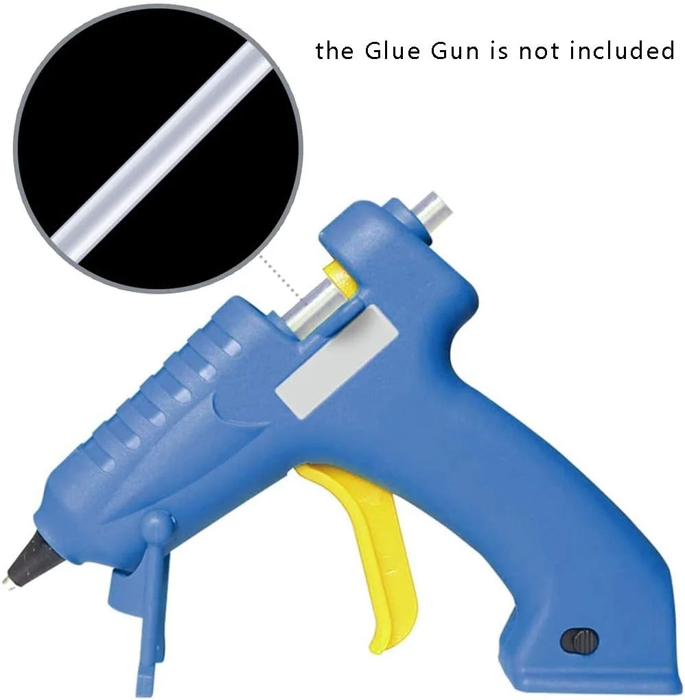 چسب حرارتی مرکبن، 30 عدد چسب حرارتی شفاف ذوب شده برای تفنگ چسب برقی مینی، قطر 7 میلی متر در طول 190 میلی متر