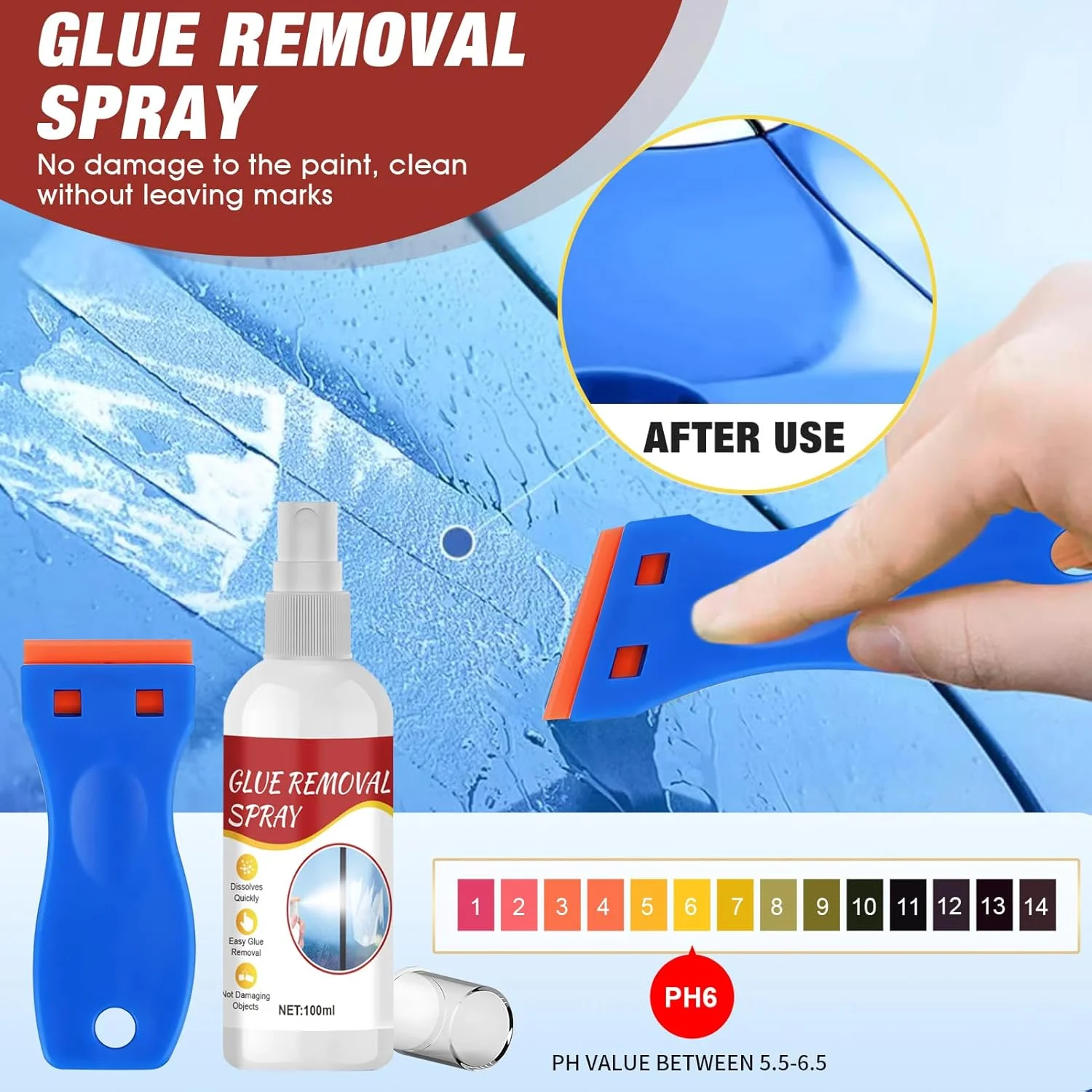 محلول پاک کننده برچسب، پاک کننده اثر چسب، پاک کننده استیکر، پاک کننده چسب قوی با کاردک دو طرفه، به سرعت برچسب های سرسخت را از تمام سطوح صاف پاک می کند، 100 میلی لیتر محلول پاک کننده برچسب، پاک کننده اثر چسب، پاک کننده استیکر، پاک کننده چسب قوی با کاردک دو طرفه، به سرعت برچسب های سرسخت را از تمام سطوح صاف پاک می کند، 100 میلی لیتر