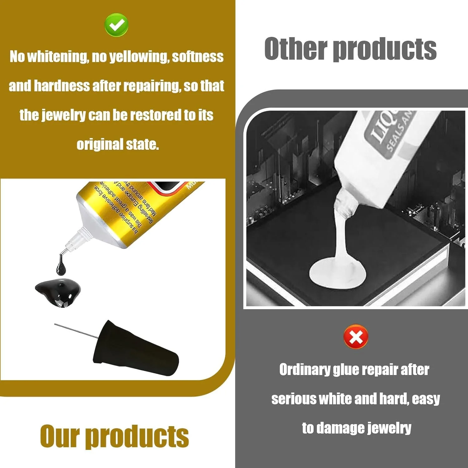 چسب مشکی Miqzwers T7000 برای تعمیرات موبایل، بسته 5 عددی چسب فوق العاده چند منظوره، چسب صنعتی برای تعمیر صفحه نمایش تلفن همراه، شیشه، چوب، صنایع دستی، فلز (15 میلی لیتر)