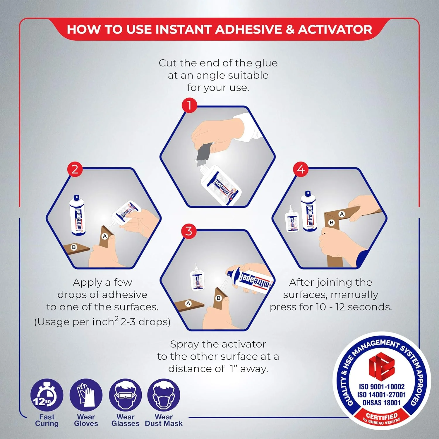 چسب قطره ای سوپر CA MITREAPEL (3 عدد 50 گرمی) به همراه فعال کننده چسب اسپری (3 عدد 200 میلی لیتری) - چسب سیانوآکریلات برای چوب، پلاستیک، فلز، چرم، سرامیک - صنایع دستی و ساختمان (بسته 3 عددی) چسب قطره ای سوپر CA MITREAPEL (3 عدد 50 گرمی) به همراه فعال کننده چسب اسپری (3 عدد 200 میلی لیتری) - چسب سیانوآکریلات برای چوب، پلاستیک، فلز، چرم، سرامیک - صنایع دستی و ساختمان (بسته 3 عددی)