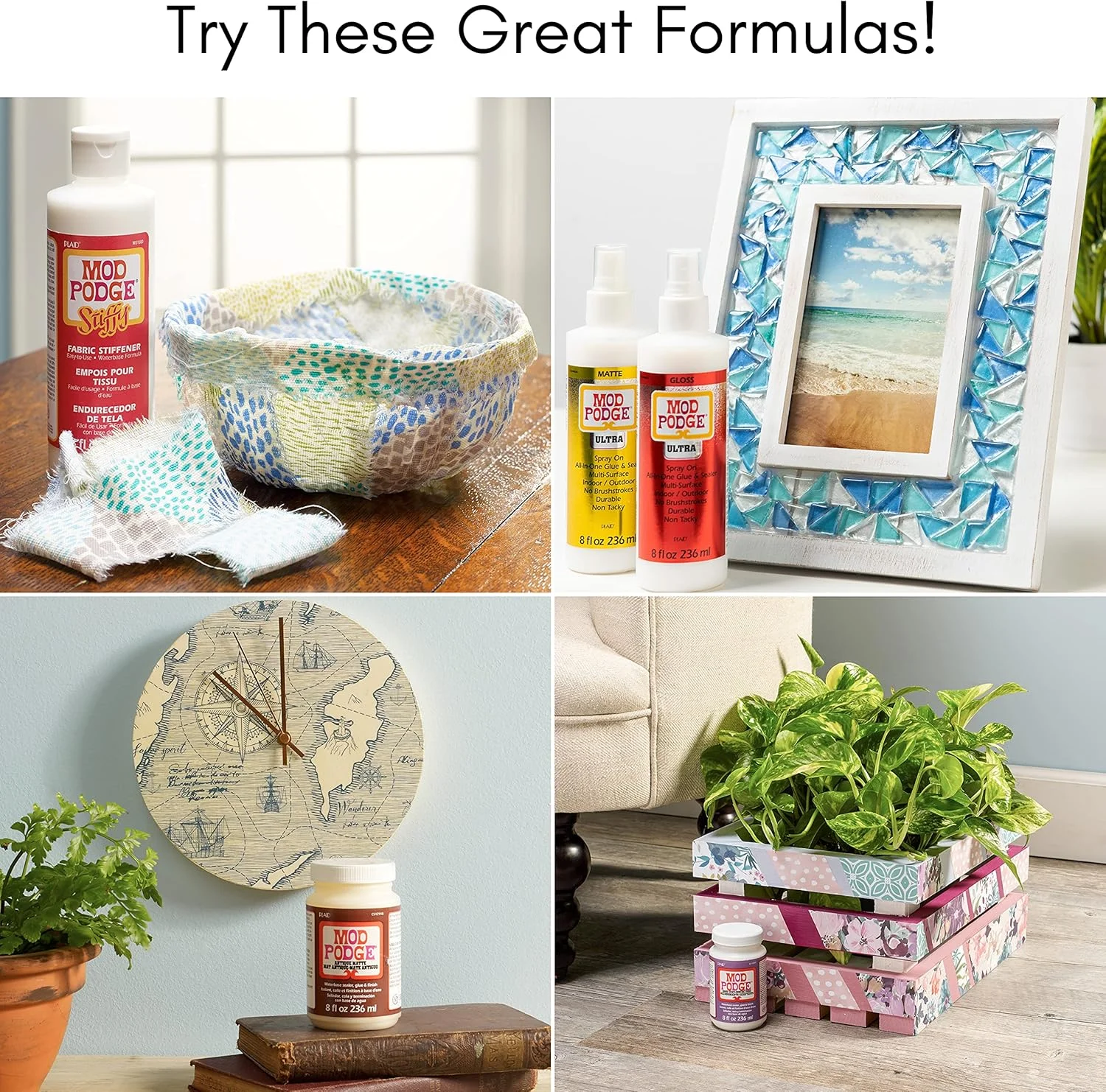 چسب دکوپاژ براق قابل شستشو در ماشین ظرفشویی Mod Podge، شفاف، 236 میلی لیتر چسب دکوپاژ براق قابل شستشو در ماشین ظرفشویی Mod Podge، شفاف، 236 میلی لیتر