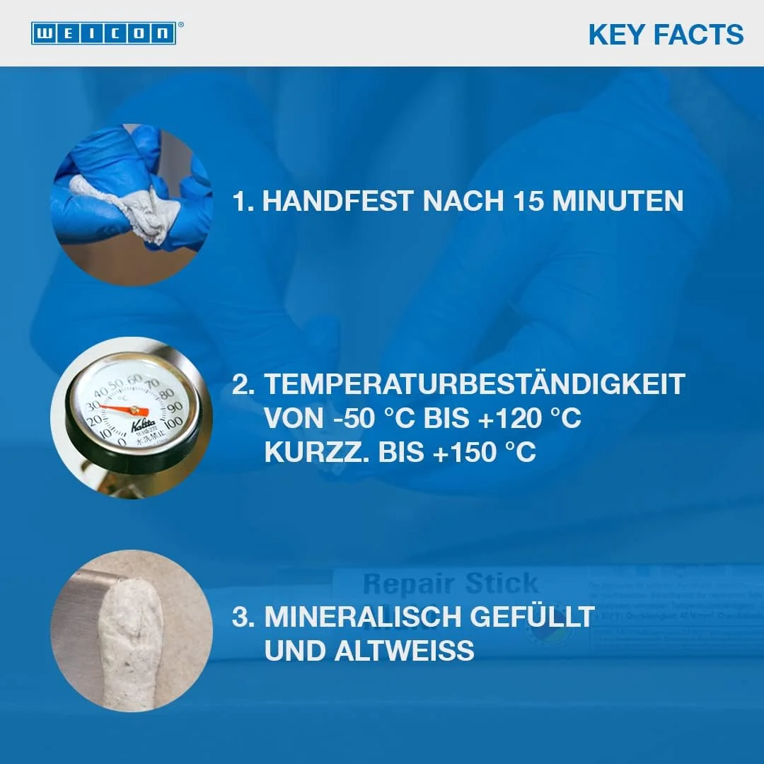 چسب تعمیراتی چند منظوره Weicon | 115 گرم | محصولی همه کاره برای تعمیرات سریع، بادوام، الاستیک و بدون انقباض چسب تعمیراتی چند منظوره Weicon | 115 گرم | محصولی همه کاره برای تعمیرات سریع، بادوام، الاستیک و بدون انقباض