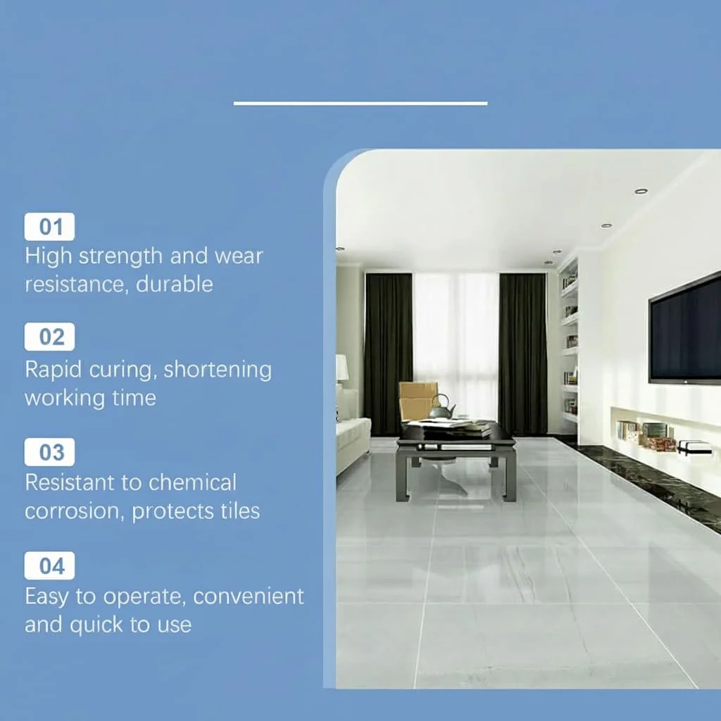 چسب کاشی چند منظوره برای تعمیر کف و دیوار - چسب سیمانی همه کاره برای سطوح وینیل، پلاستیک، سرامیک و بتن، ایده آل برای حمام، آشپزخانه و موارد دیگر چسب کاشی چند منظوره برای تعمیر کف و دیوار - چسب سیمانی همه کاره برای سطوح وینیل، پلاستیک، سرامیک و بتن، ایده آل برای حمام، آشپزخانه و موارد دیگر