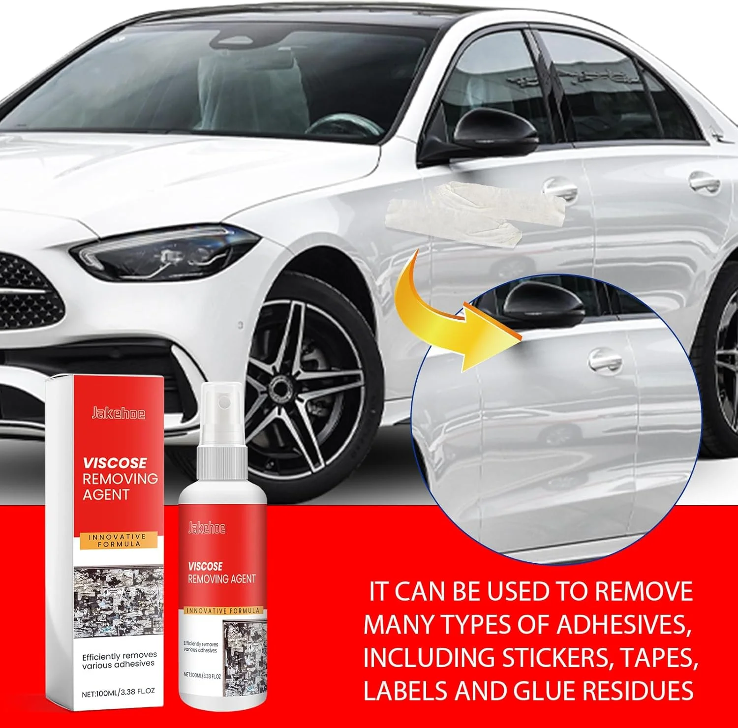 محلول پاک کننده چسب چند منظوره، پاک کننده چسب خودرو، تمیز کننده برچسب و نوار دو طرفه، برای خودرو، شیشه، پلاستیک و فلز، محلول سریع الاثر برای از بین بردن بقایای چسب در خانه و خودرو (1 عدد) محلول پاک کننده چسب چند منظوره، پاک کننده چسب خودرو، تمیز کننده برچسب و نوار دو طرفه، برای خودرو، شیشه، پلاستیک و فلز، محلول سریع الاثر برای از بین بردن بقایای چسب در خانه و خودرو (1 عدد)