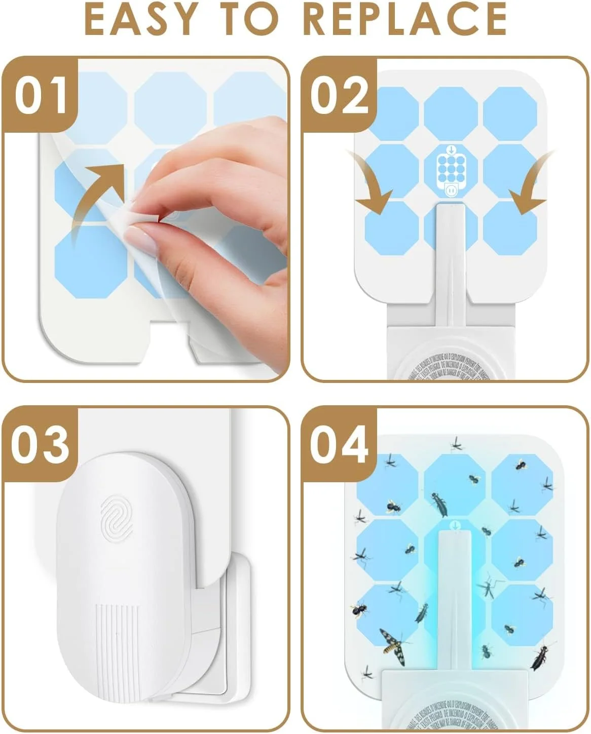 کارت چسبی جایگزین NALACAL، مناسب برای Safer Home Sh502، سازگار با Dynatrap Dt3005w Dot و Safer Home Sh502 Plug-In Indoor (بسته 8 عددی) کارت چسبی جایگزین NALACAL، مناسب برای Safer Home Sh502، سازگار با Dynatrap Dt3005w Dot و Safer Home Sh502 Plug-In Indoor (بسته 8 عددی)