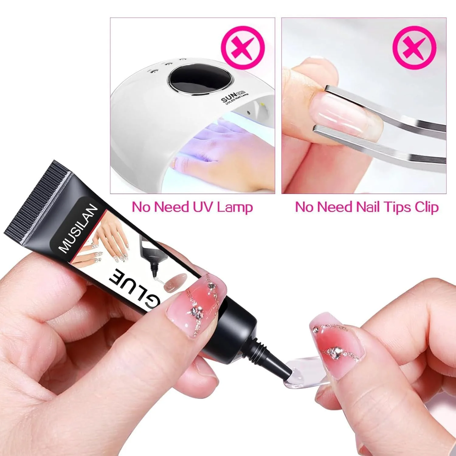 چسب ناخن ژلی محکم به همراه قلم پاک کننده چسب ناخن 6 میلی لیتری، چسب ناخن فوق العاده قوی برای ناخن مصنوعی، خشک شدن سریع، بدون نیاز به لامپ UV، طراحی قلم حذف کننده 3 در 1 چسب ناخن ژلی محکم به همراه قلم پاک کننده چسب ناخن 6 میلی لیتری، چسب ناخن فوق العاده قوی برای ناخن مصنوعی، خشک شدن سریع، بدون نیاز به لامپ UV، طراحی قلم حذف کننده 3 در 1