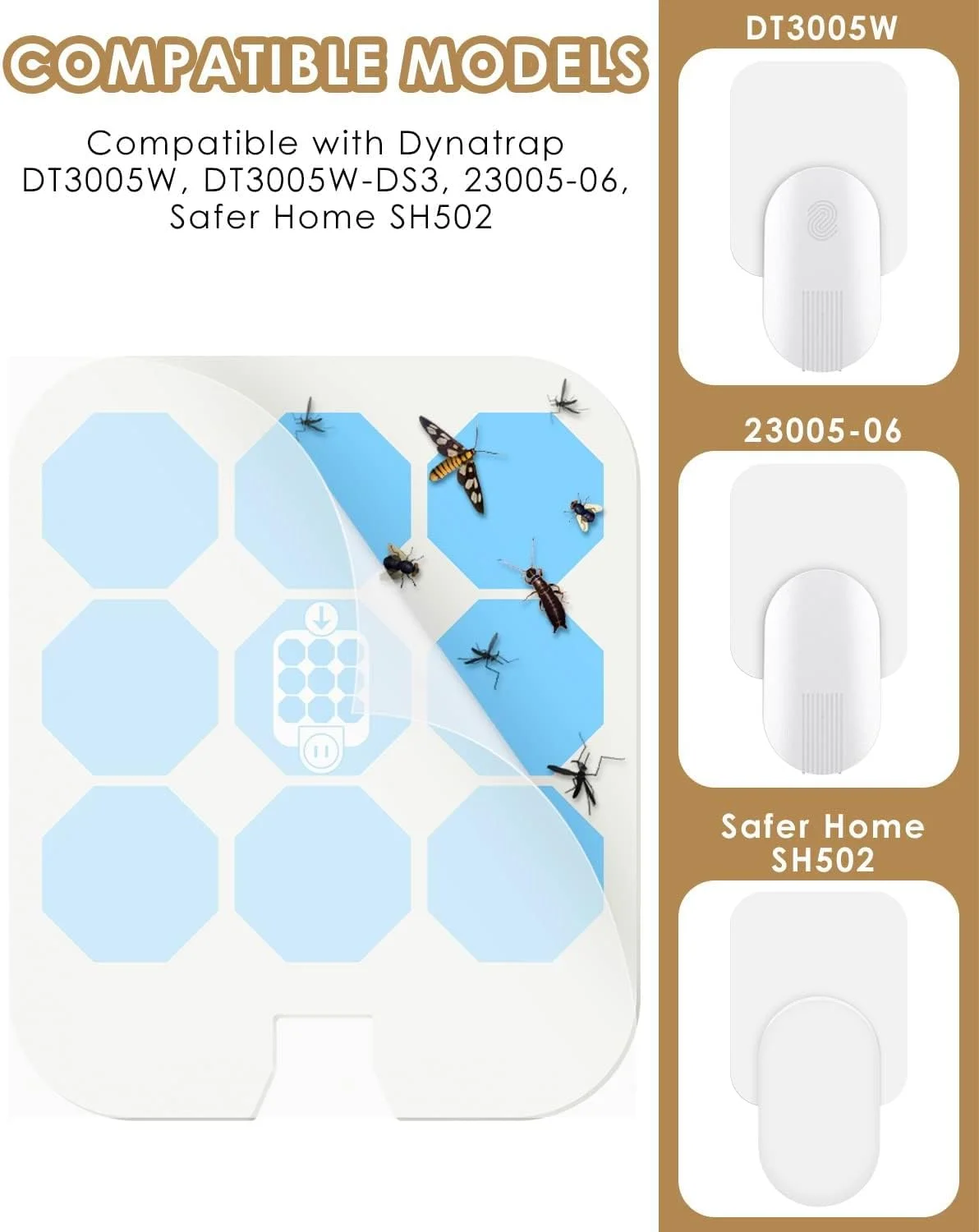 کارت چسبی جایگزین NALACAL، مناسب برای Safer Home Sh502، سازگار با Dynatrap Dt3005w Dot و Safer Home Sh502 Plug-In Indoor (بسته 8 عددی) کارت چسبی جایگزین NALACAL، مناسب برای Safer Home Sh502، سازگار با Dynatrap Dt3005w Dot و Safer Home Sh502 Plug-In Indoor (بسته 8 عددی)