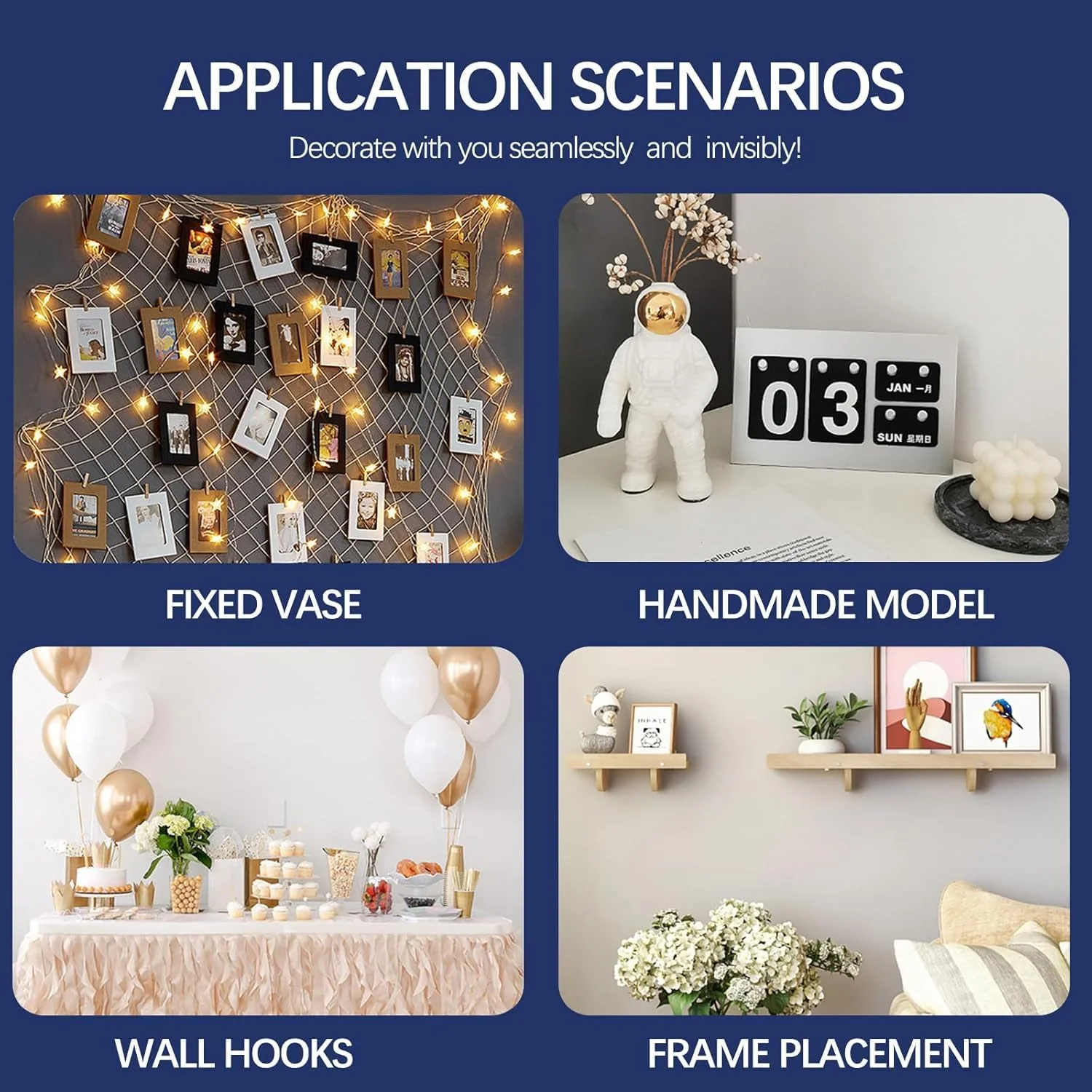 ۵۰۰ عدد چسب ژله ای شفاف برای موزه، چسب نواری چسبناک پوستر، نقاط چسبی دو طرفه بدون اثر، نقاط چسبی چسب بتونه ای برای صنایع دستی، بادکنک ها، تزئینات جشن، ۰.۳۹ اینچ ۵۰۰ عدد چسب ژله ای شفاف برای موزه، چسب نواری چسبناک پوستر، نقاط چسبی دو طرفه بدون اثر، نقاط چسبی چسب بتونه ای برای صنایع دستی، بادکنک ها، تزئینات جشن، ۰.۳۹ اینچ