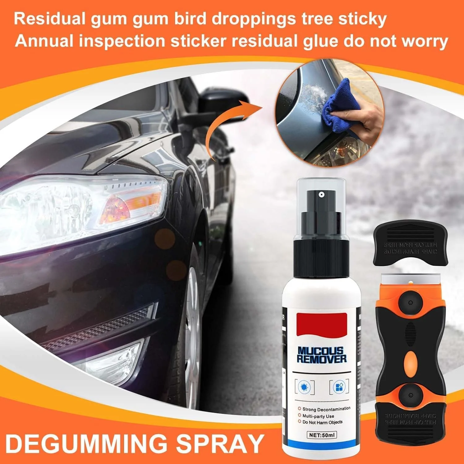 محلول پاک کننده چسب نالاکال به همراه کاردک پلاستیکی، پاک کننده برچسب و بقایای چسب، محلول تمیز کننده چند منظوره برای پاکسازی آسان محلول پاک کننده چسب نالاکال به همراه کاردک پلاستیکی، پاک کننده برچسب و بقایای چسب، محلول تمیز کننده چند منظوره برای پاکسازی آسان