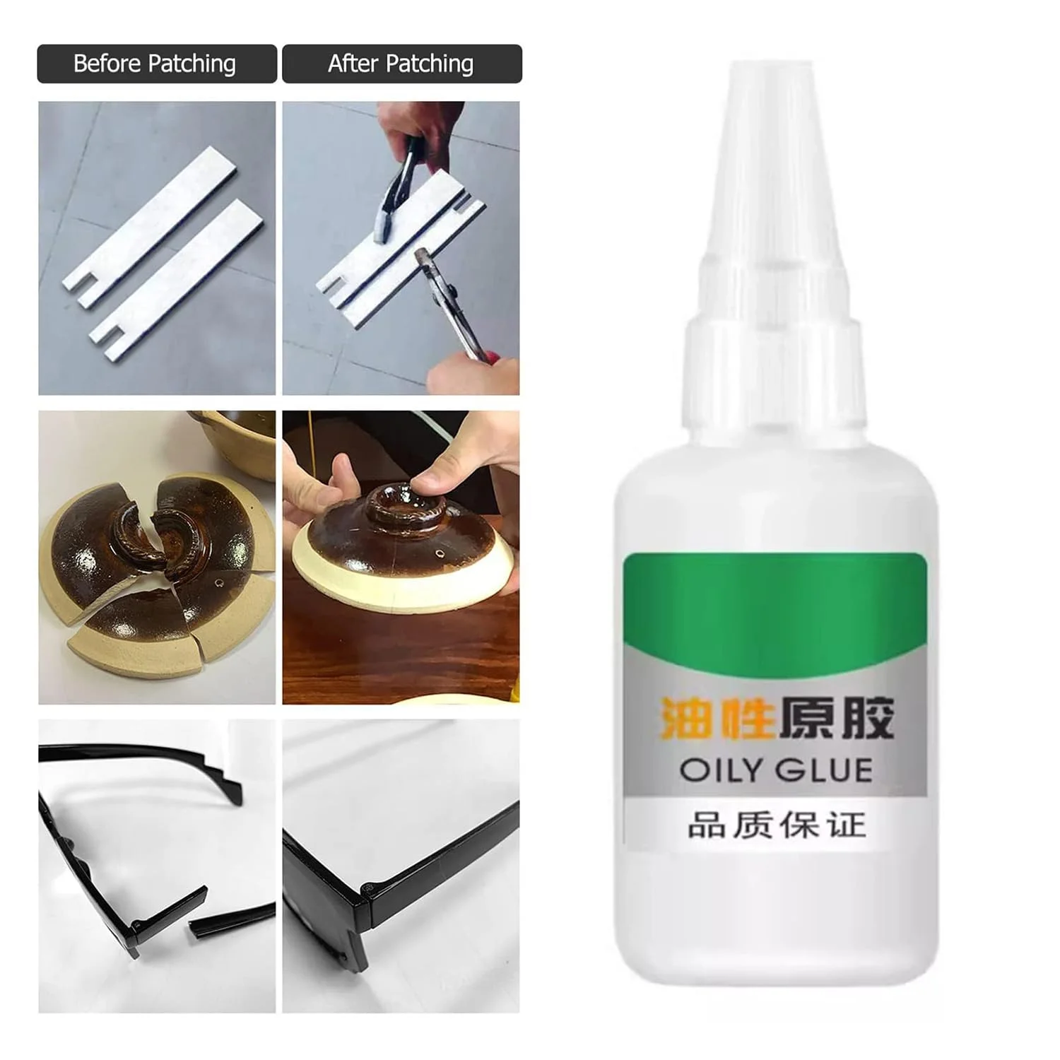 چسب جهانی روغنی، 50 گرمی، ضد آب، قوی و چند منظوره برای سرامیک، کاشی، مرمر، بتن، چوب و موارد دیگر، بدون نیاز به میخ (4 عدد) چسب جهانی روغنی، 50 گرمی، ضد آب، قوی و چند منظوره برای سرامیک، کاشی، مرمر، بتن، چوب و موارد دیگر، بدون نیاز به میخ (4 عدد)