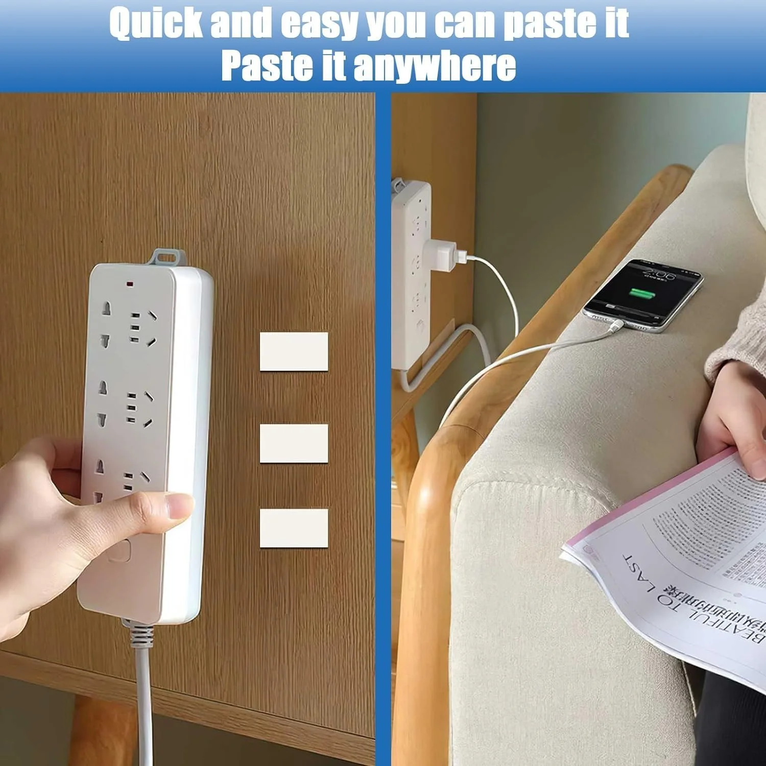 چسب دو طرفه Occewoker، 120 عدد چسب فوم دو طرفه مستطیلی، چسب دو طرفه برای دیوار، شیشه، چوب، فرش، عکس (سفید) چسب دو طرفه Occewoker، 120 عدد چسب فوم دو طرفه مستطیلی، چسب دو طرفه برای دیوار، شیشه، چوب، فرش، عکس (سفید)