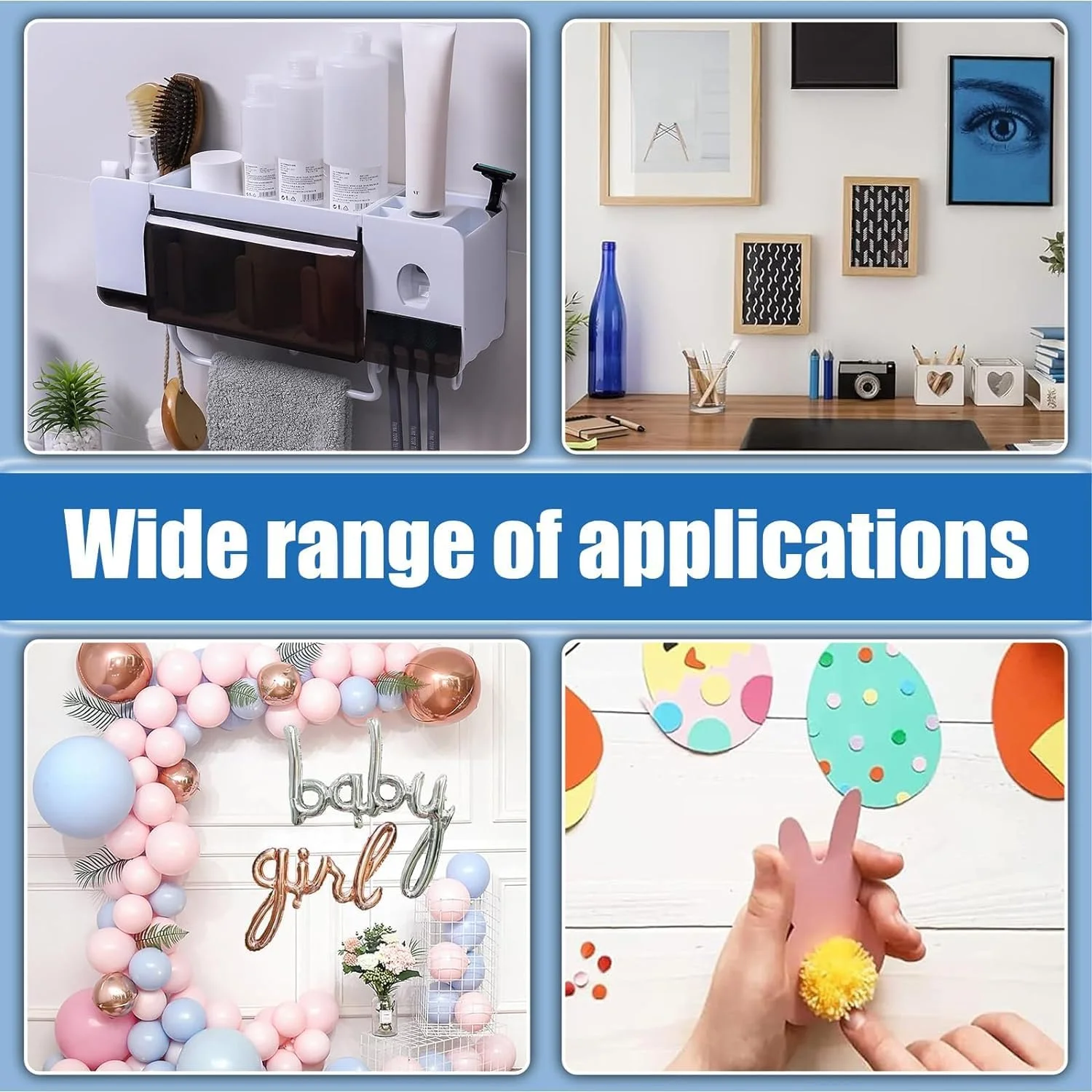 چسب دو طرفه Occewoker، 120 عدد چسب فوم دو طرفه مستطیلی، چسب دو طرفه برای دیوار، شیشه، چوب، فرش، عکس (سفید) چسب دو طرفه Occewoker، 120 عدد چسب فوم دو طرفه مستطیلی، چسب دو طرفه برای دیوار، شیشه، چوب، فرش، عکس (سفید)