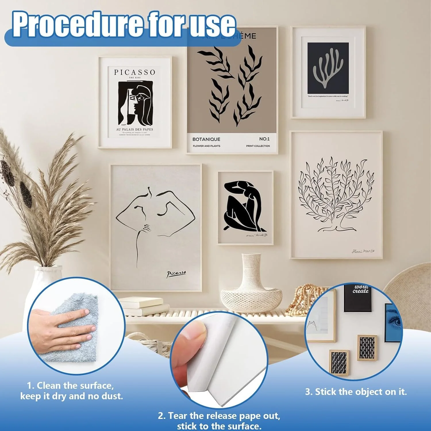 چسب دو طرفه Occewoker، 120 عدد چسب فوم دو طرفه مستطیلی، چسب دو طرفه برای دیوار، شیشه، چوب، فرش، عکس (سفید) چسب دو طرفه Occewoker، 120 عدد چسب فوم دو طرفه مستطیلی، چسب دو طرفه برای دیوار، شیشه، چوب، فرش، عکس (سفید)