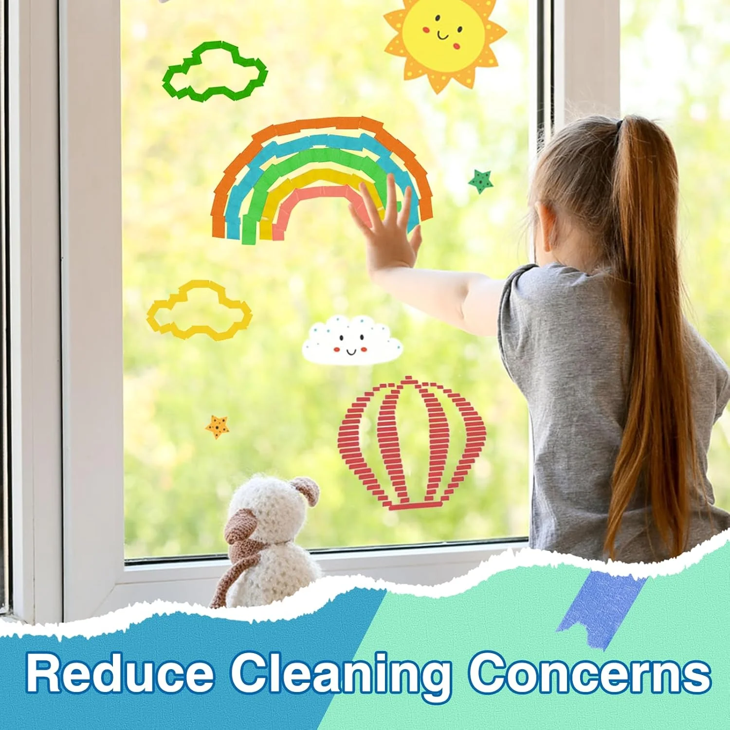 نوار چسب کاغذی رنگی OWLKELA، ۱۲ رول، هر رول ۱۴.۶ متر، نوار نقاشی رنگین کمانی، نوار هنری، نوار برچسب زنی، نوار کاغذی برای دفتر خاطرات، تزئینات مهمانی، کاردستی DIY