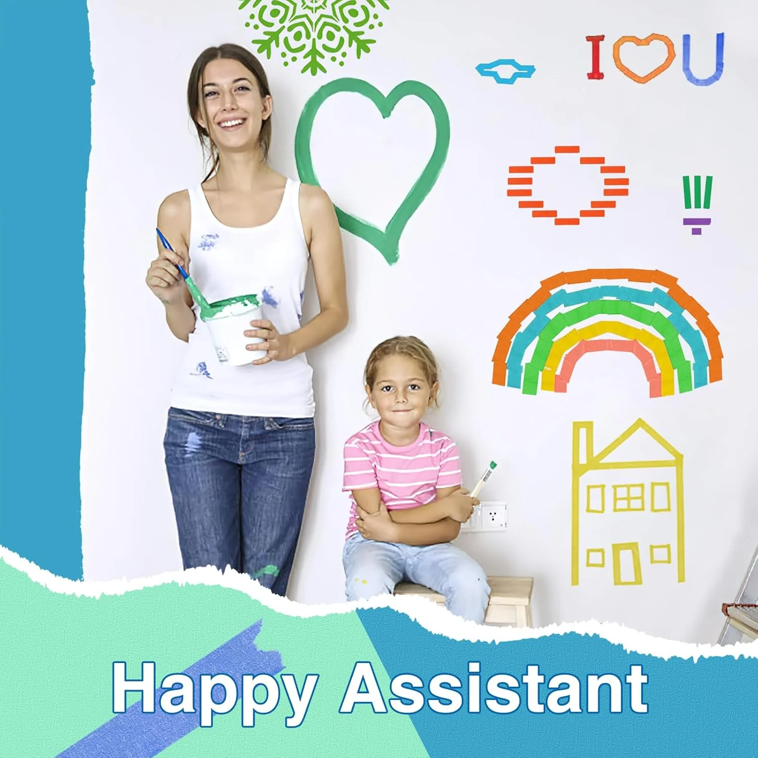 نوار چسب کاغذی رنگی OWLKELA، ۱۲ رول، هر رول ۱۴.۶ متر، نوار نقاشی رنگین کمانی، نوار هنری، نوار برچسب زنی، نوار کاغذی برای دفتر خاطرات، تزئینات مهمانی، کاردستی DIY