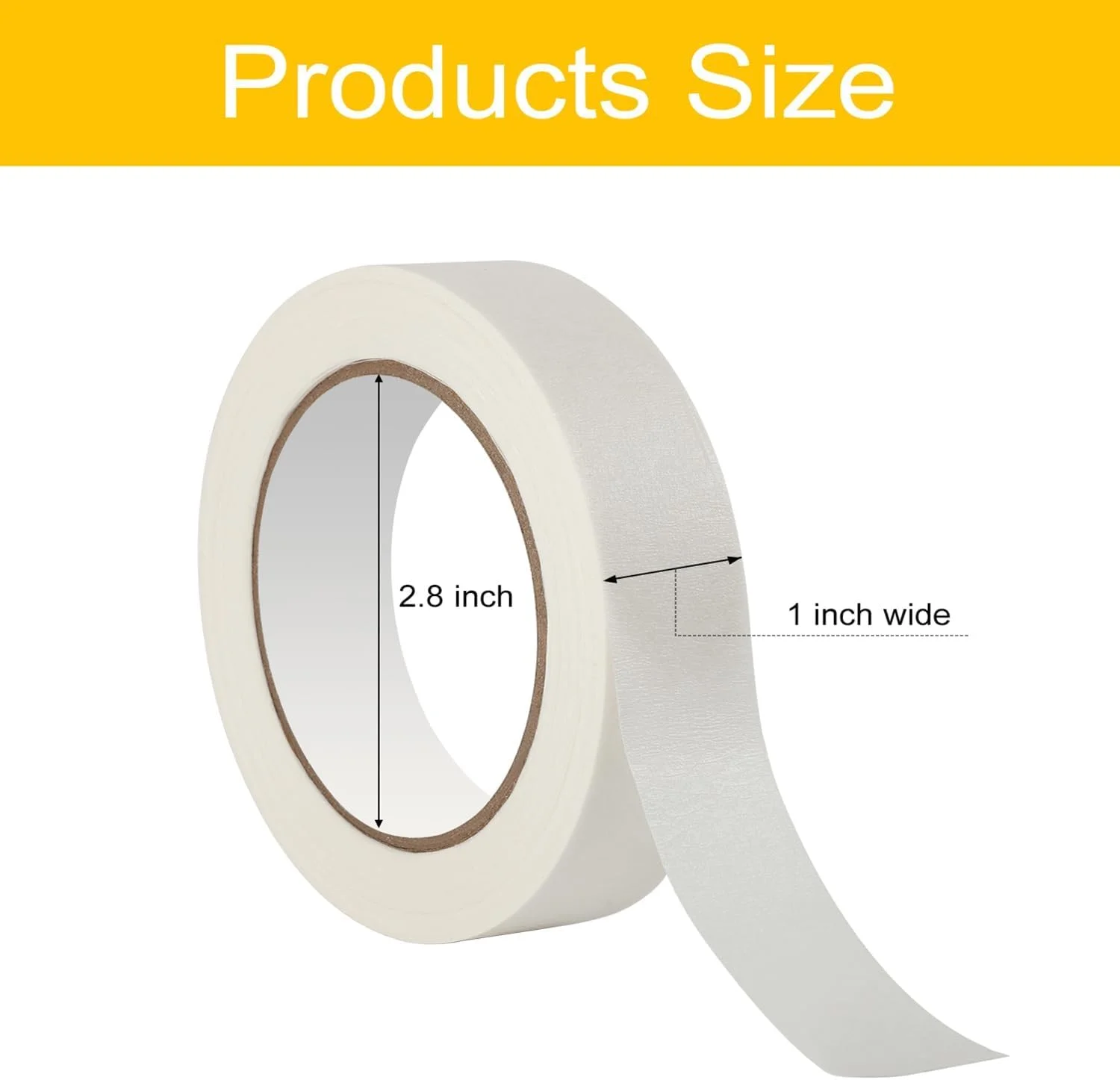 نوار چسب کاغذی ممتاز، 1 حلقه 2.5 سانتی متر در 18 متر، نوار کاغذی چند منظوره برای نقاشی، برچسب زدن، علامت گذاری، باغبانی، بسته بندی، آثار هنری، مدارس، دفتر، گاراژ، کارخانه، مصارف صنعتی نوار چسب کاغذی ممتاز، 1 حلقه 2.5 سانتی متر در 18 متر، نوار کاغذی چند منظوره برای نقاشی، برچسب زدن، علامت گذاری، باغبانی، بسته بندی، آثار هنری، مدارس، دفتر، گاراژ، کارخانه، مصارف صنعتی