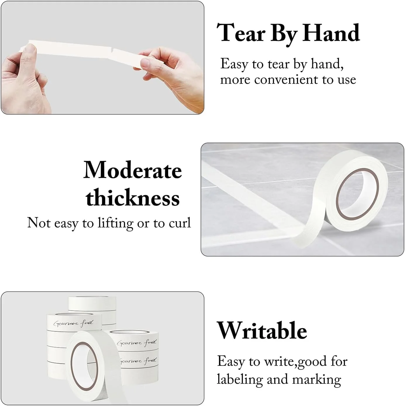 نوار چسب کاغذی ممتاز، 1 حلقه 2.5 سانتی متر در 18 متر، نوار کاغذی چند منظوره برای نقاشی، برچسب زدن، علامت گذاری، باغبانی، بسته بندی، آثار هنری، مدارس، دفتر، گاراژ، کارخانه، مصارف صنعتی نوار چسب کاغذی ممتاز، 1 حلقه 2.5 سانتی متر در 18 متر، نوار کاغذی چند منظوره برای نقاشی، برچسب زدن، علامت گذاری، باغبانی، بسته بندی، آثار هنری، مدارس، دفتر، گاراژ، کارخانه، مصارف صنعتی