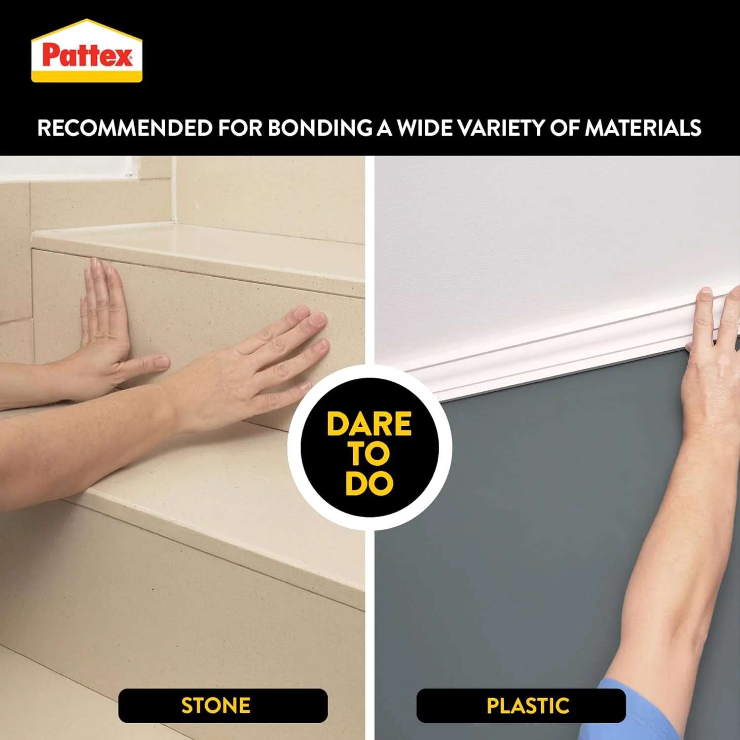 چسب ساختمانی Pattex PL100 (سفید) | چسب سیلیکونی پایه آب با چسبندگی اولیه بالا | بدون حلال و قابل رنگ آمیزی | ایده آل برای استفاده در محیط داخلی روی مواد متخلخل | 380 گرمی (بسته 2 عددی)