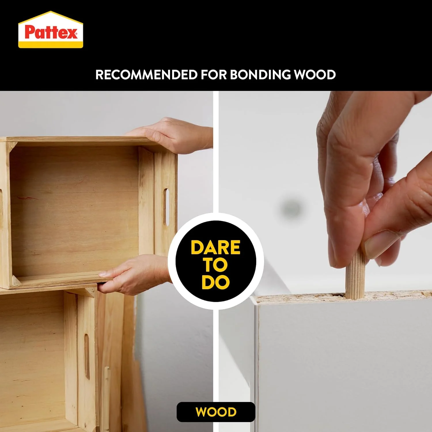 چسب چوب سریع خشک شونده Pattex Wood Express، چسب سفید، 1 عدد 250 گرمی، 2755965