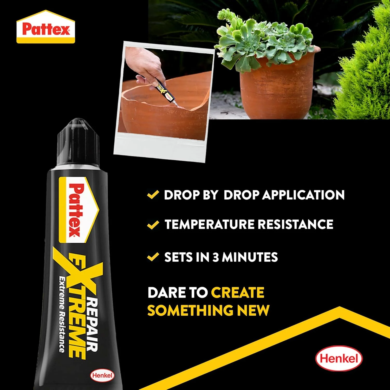 چسب همه کاره قوی Pattex Repair Extreme، 8 گرمی (بسته 3 عددی)