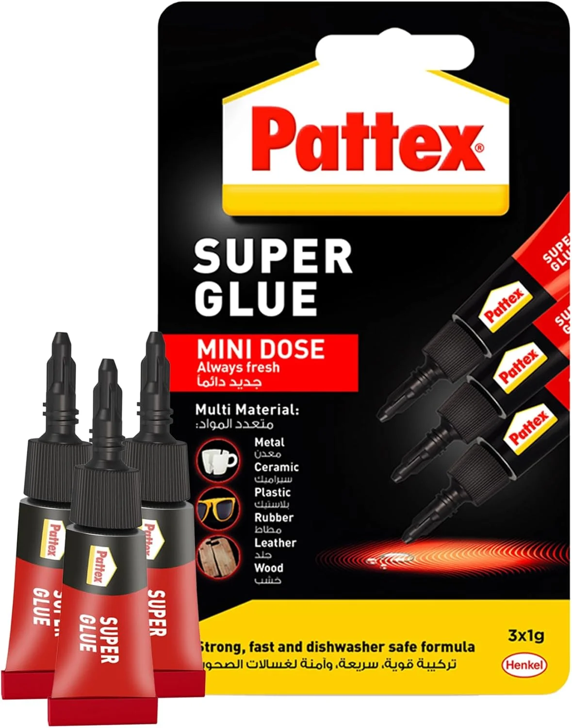 چسب قطره ای کوچک پاتکس، چسب همه کاره قوی برای تعمیرات، استفاده آسان، چسب قطره ای فوری، 3X1 گرم چسب قطره ای کوچک پاتکس، چسب همه کاره قوی برای تعمیرات، استفاده آسان، چسب قطره ای فوری، 3X1 گرم